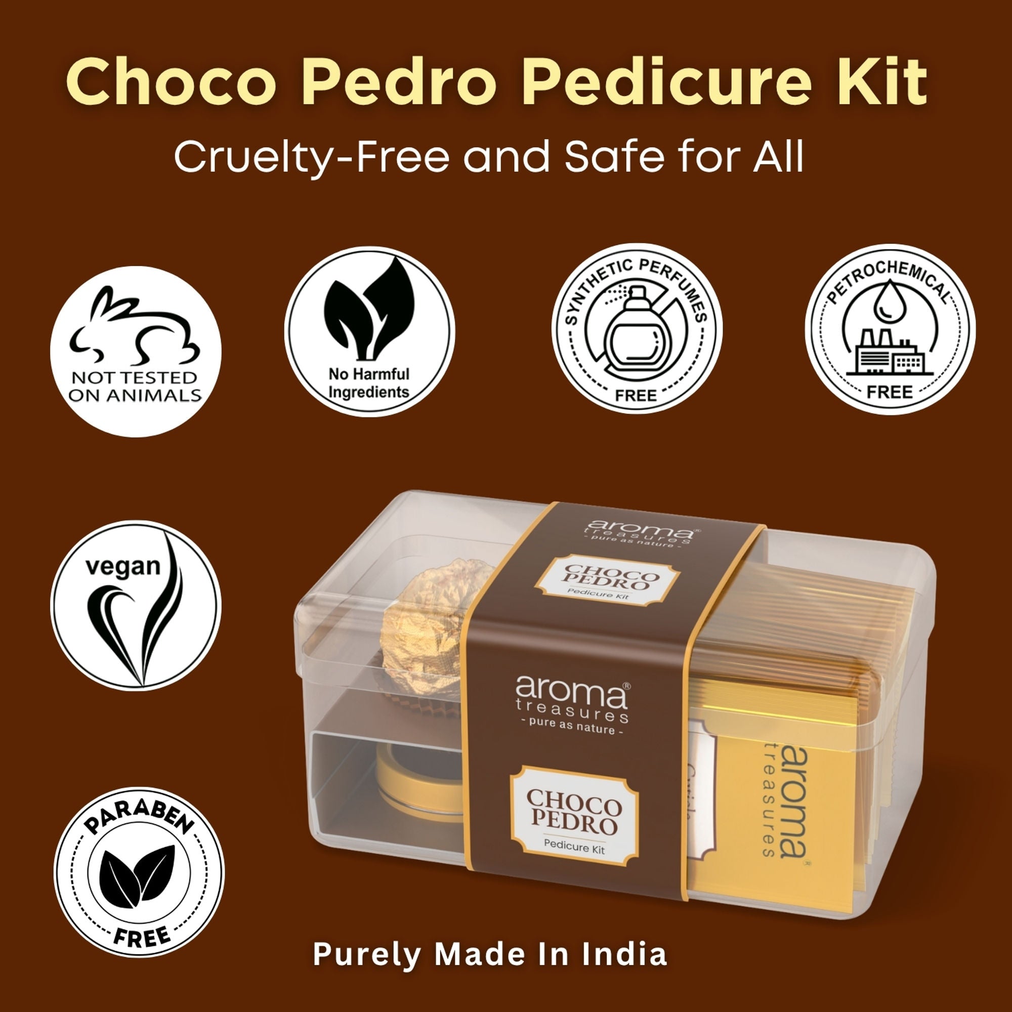 Aroma Treasures Choco Pedro Chocolate Pedicure Kit | Grocsy