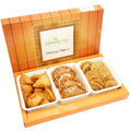 Ghasitaram Holi Hampers: Gujiya, Farsan Samosa and Methi Mathi Namkeen Hamper | Grocsy