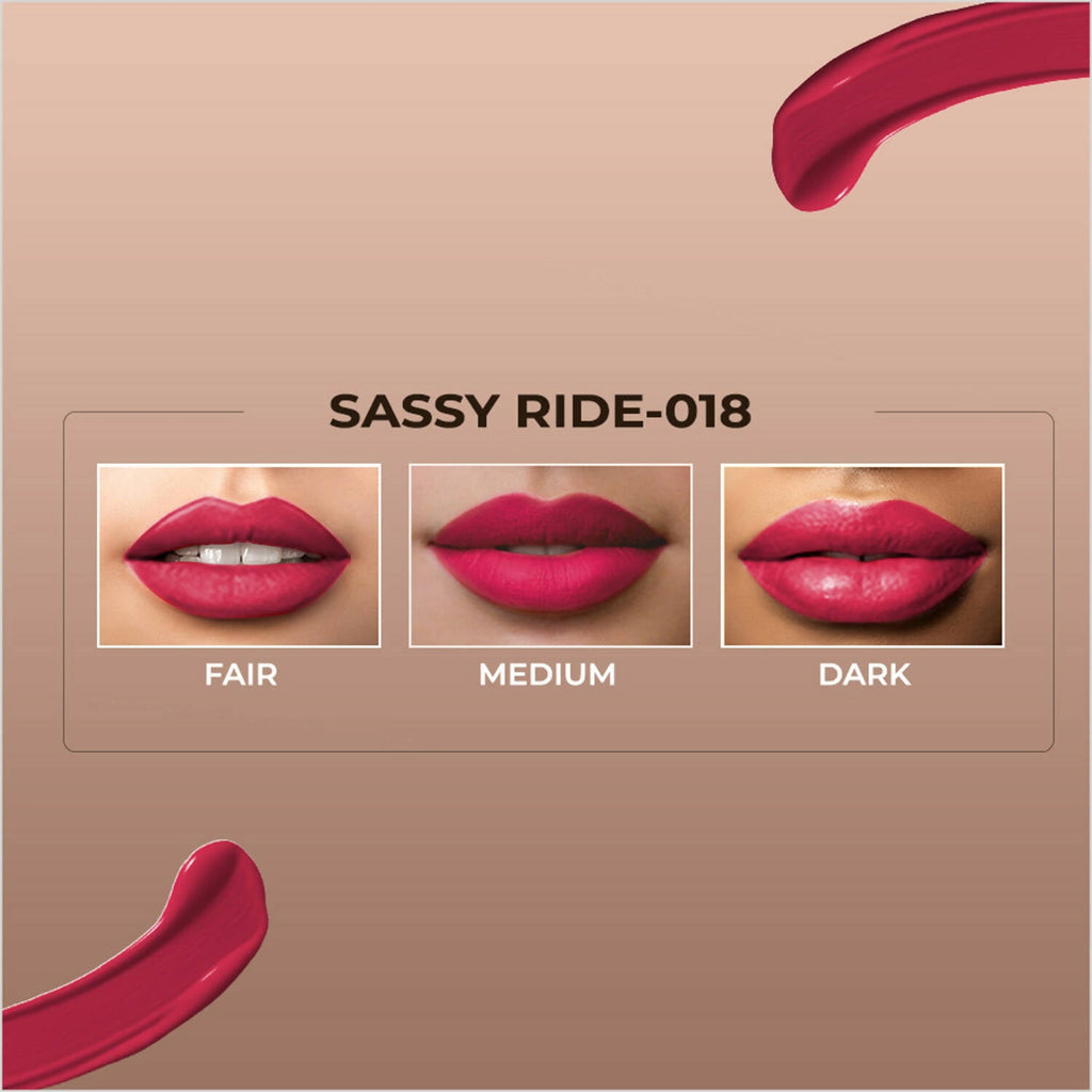 Colorbar Powerkiss Vegan Matte Lipcolor- Sassy Ride | Grocsy