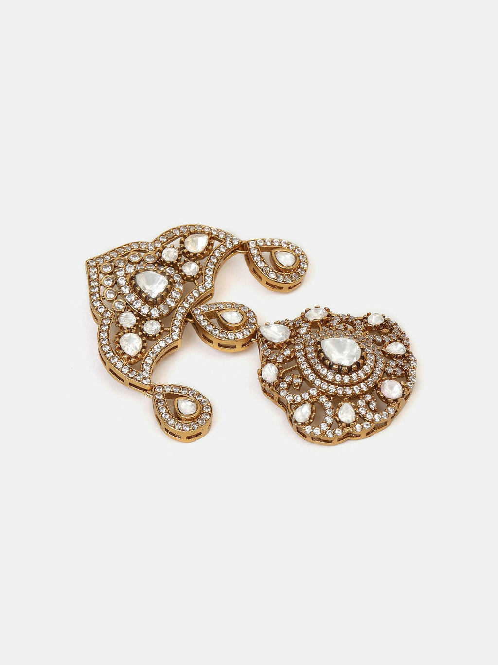 Ruby Raang Chaand Jhoomar Brooch | Grocsy