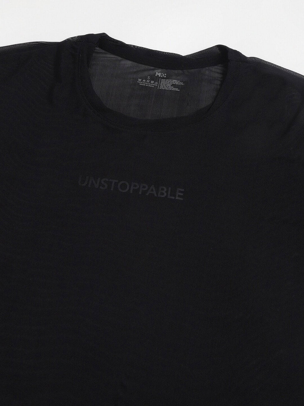 MKH Typography Printed Relaxed Fit Sheer Dri-FIT T-shirt | Grocsy