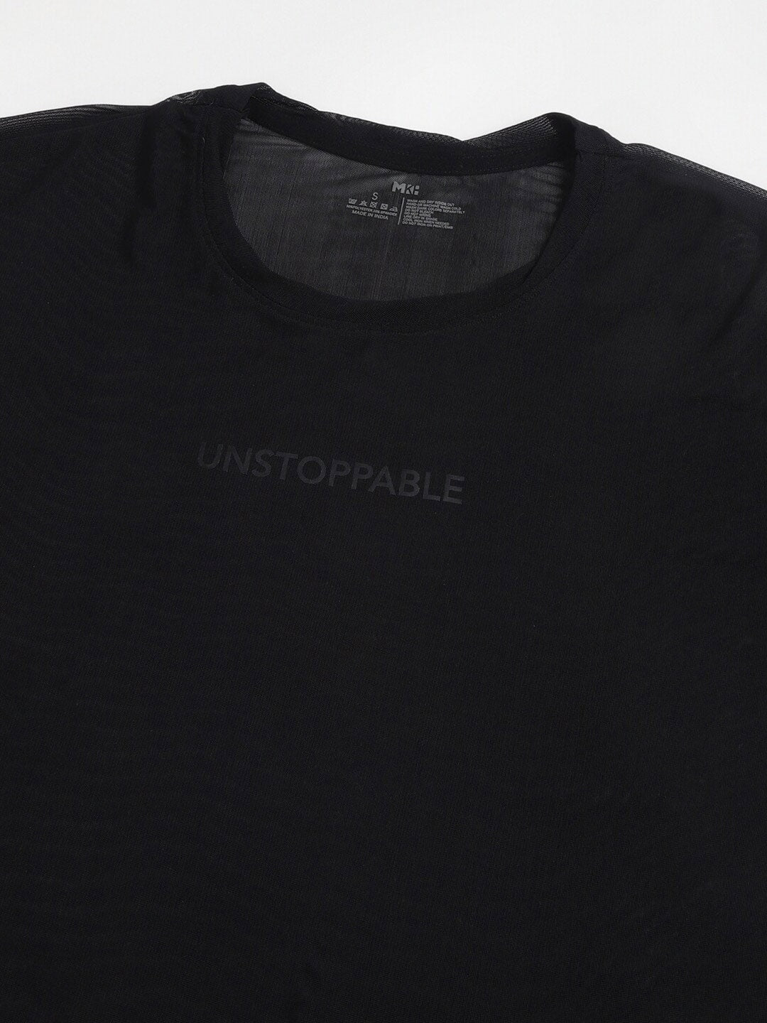 MKH Typography Printed Relaxed Fit Sheer Dri-FIT T-shirt | Grocsy