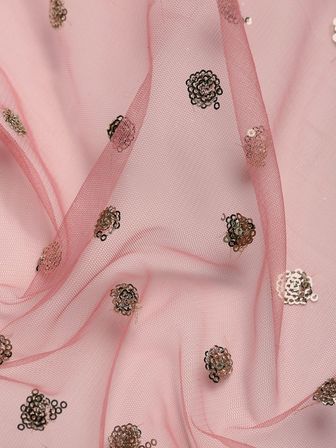 kasee Floral Embroidered Sequinned Net Saree | Grocsy