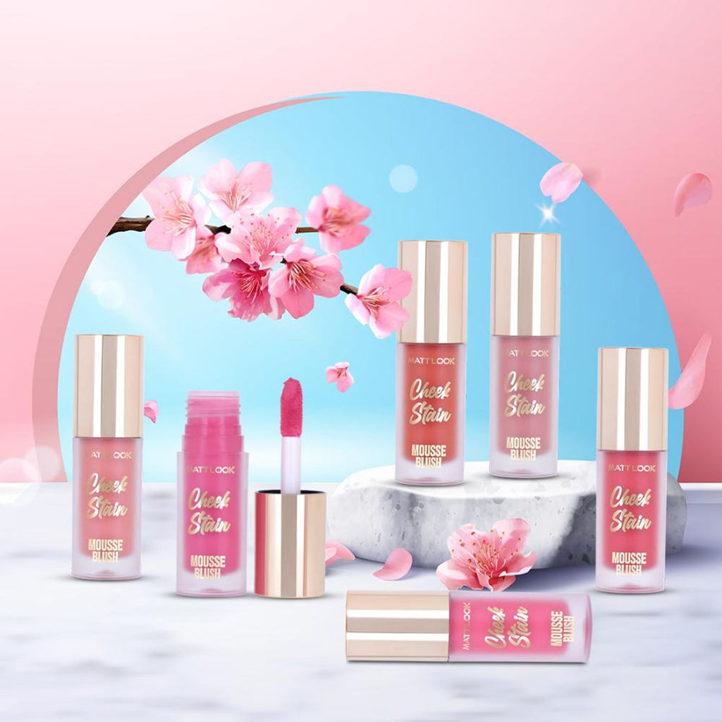 Matt Look Cheek Stain Mousse Blushs - 01 Dream Boat | Grocsy