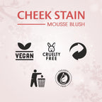 Matt Look Cheek Stain Mousse Blushs - 01 Dream Boat | Grocsy