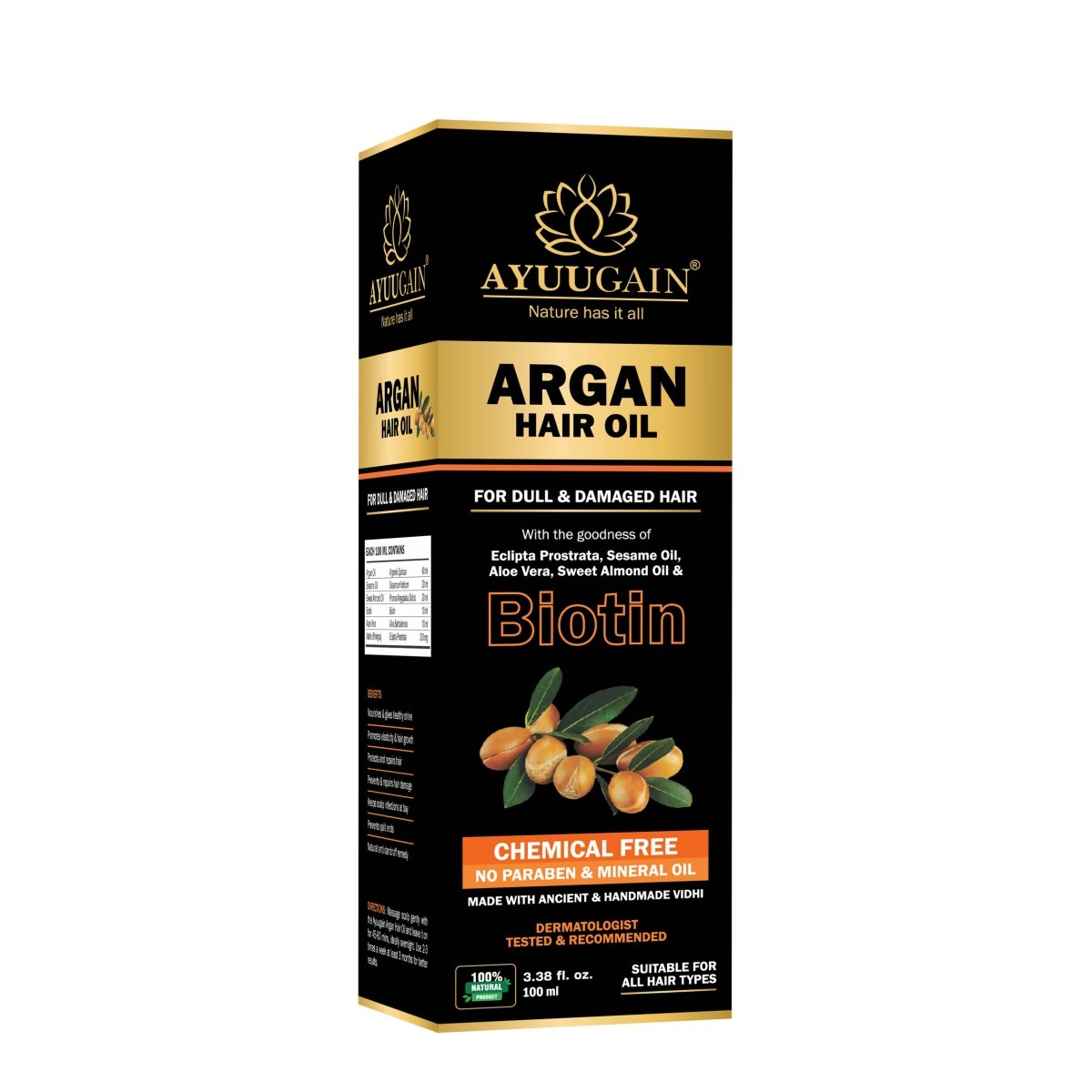 Ayuugain Argan Hair Oil | Grocsy