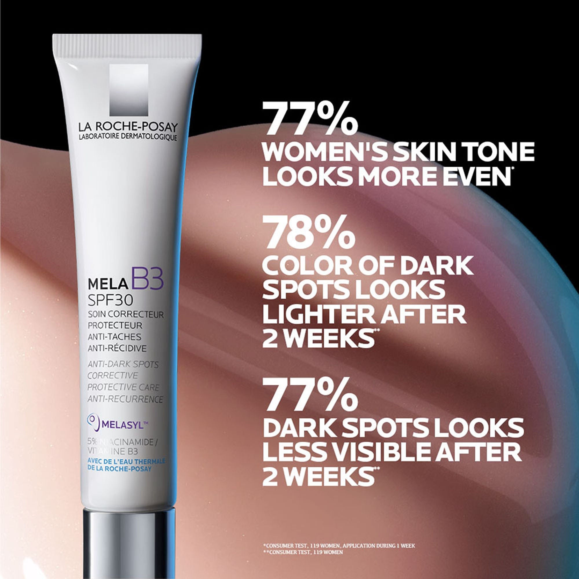 La Roche-Posay Mela B3 SPF30, Anti-Dark Spots Moisturiser & Broad-Spectrum Sunscreen with Melasyl | Grocsy