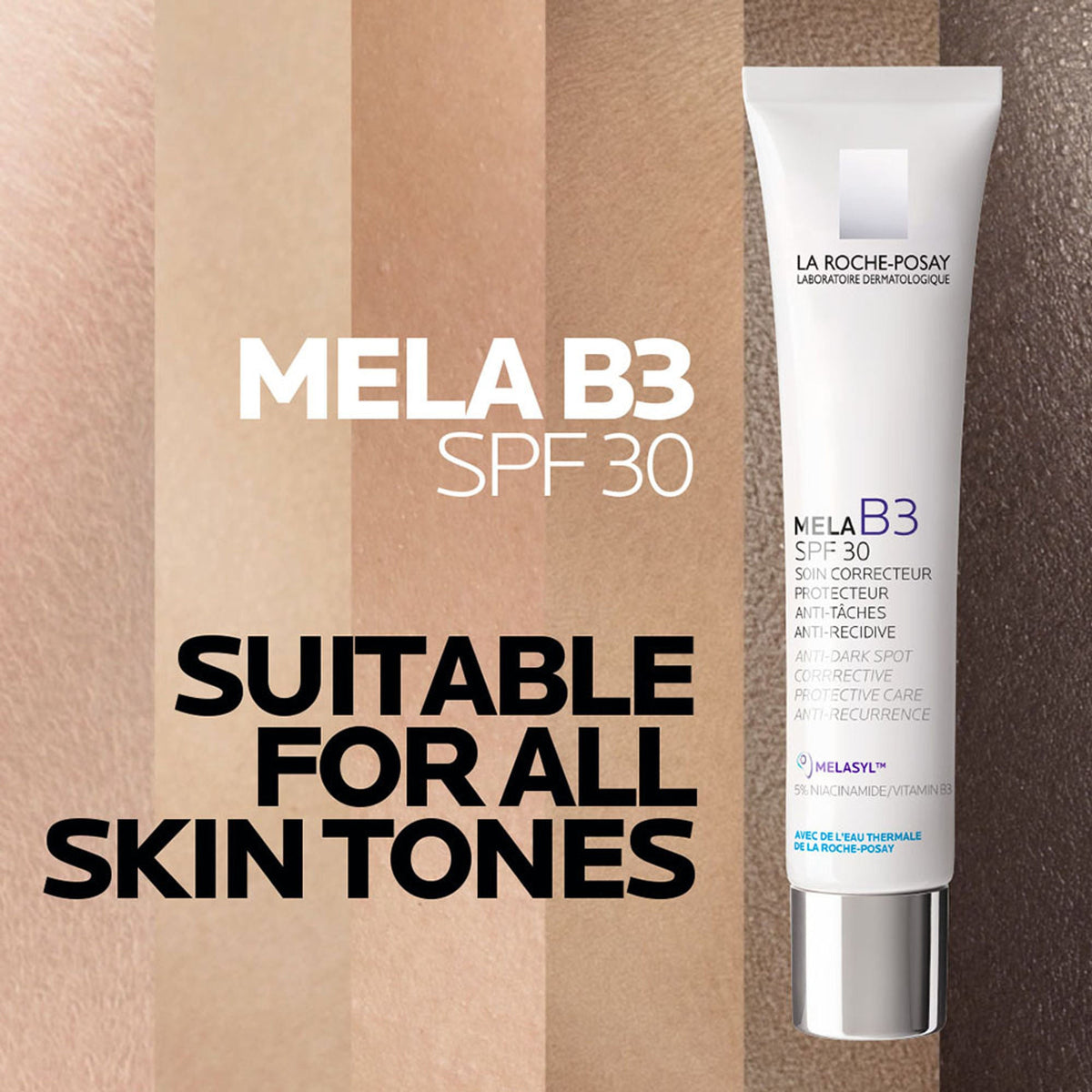La Roche-Posay Mela B3 SPF30, Anti-Dark Spots Moisturiser & Broad-Spectrum Sunscreen with Melasyl | Grocsy