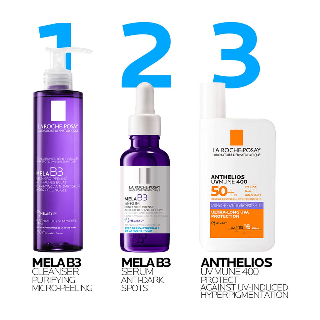 La Roche-Posay Mela B3 Anti-Dark Spot Face Wash, Cleanser with Melasyl & Niacinamide for pigmented skin | Grocsy