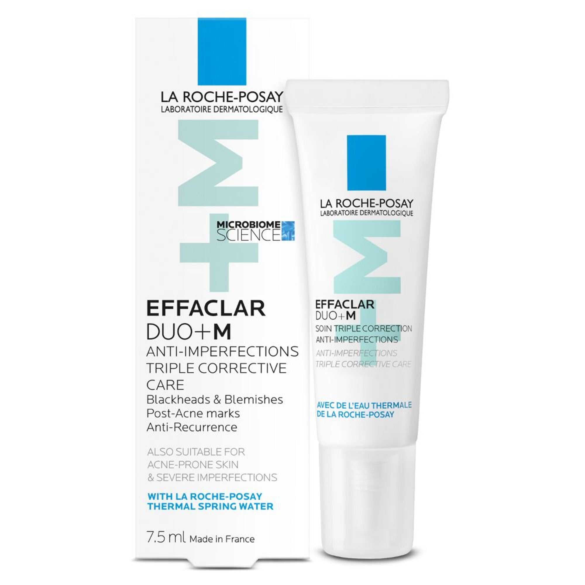 La Roche-Posay Effaclar Duo+M Gel with Salicylic acid, Anti-Acne Moisturiser for Acne-Prone Skin | Grocsy
