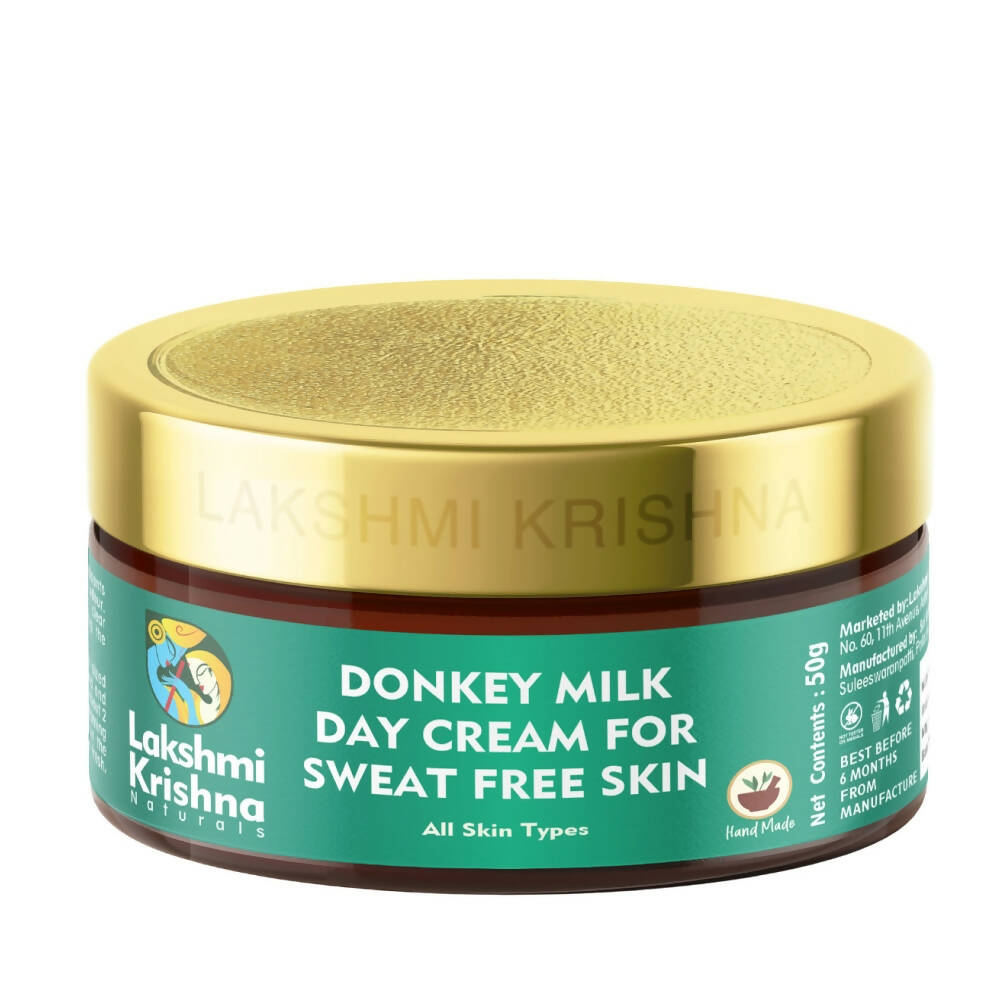 Lakshmi Krishna Naturals Donkey Milk Day Cream For Sweat Free Skin | Grocsy