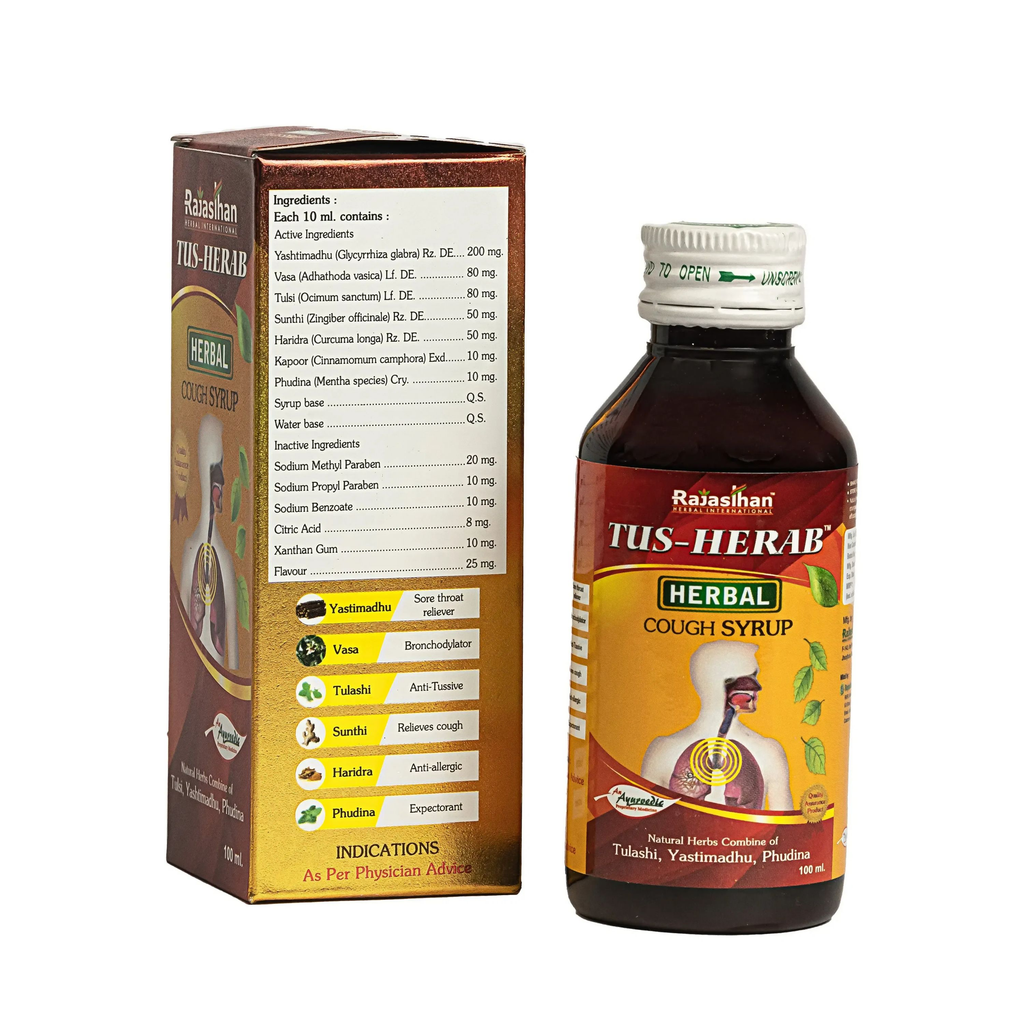 Rajasthan Herbals Tus Herab Cough Syrup | Grocsy