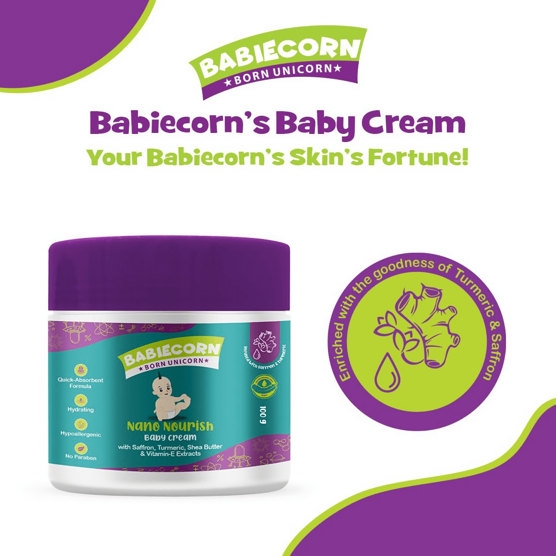 Babiecorn Nano Nourish Baby Cream | Grocsy