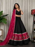 Lehenga Mart Black Designer Navratri Lehenga Choli for Women | Grocsy