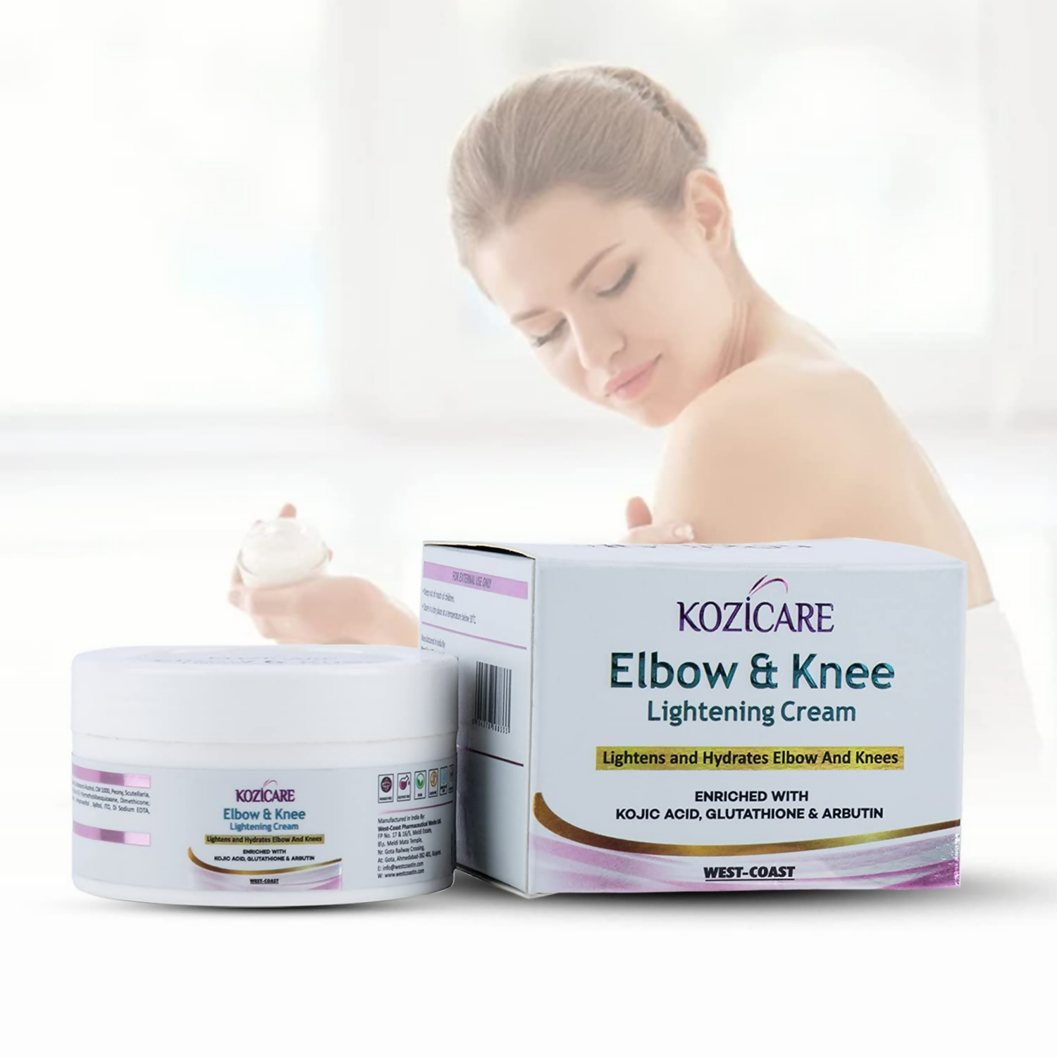 Healthvit Kozicare Elbow & Knee Lightening Cream | Grocsy