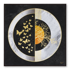 Tehzeeb Creations Golden Embossed Wall Painting | Grocsy
