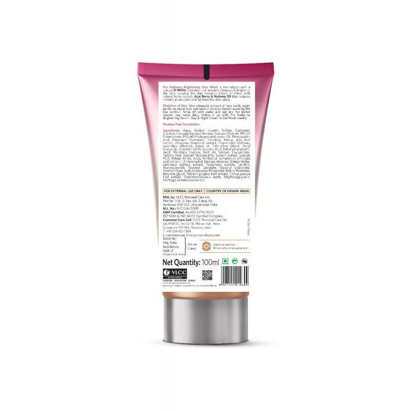 VLCC Pro Radiance Skin Brightening Foaming Face Wash | Grocsy