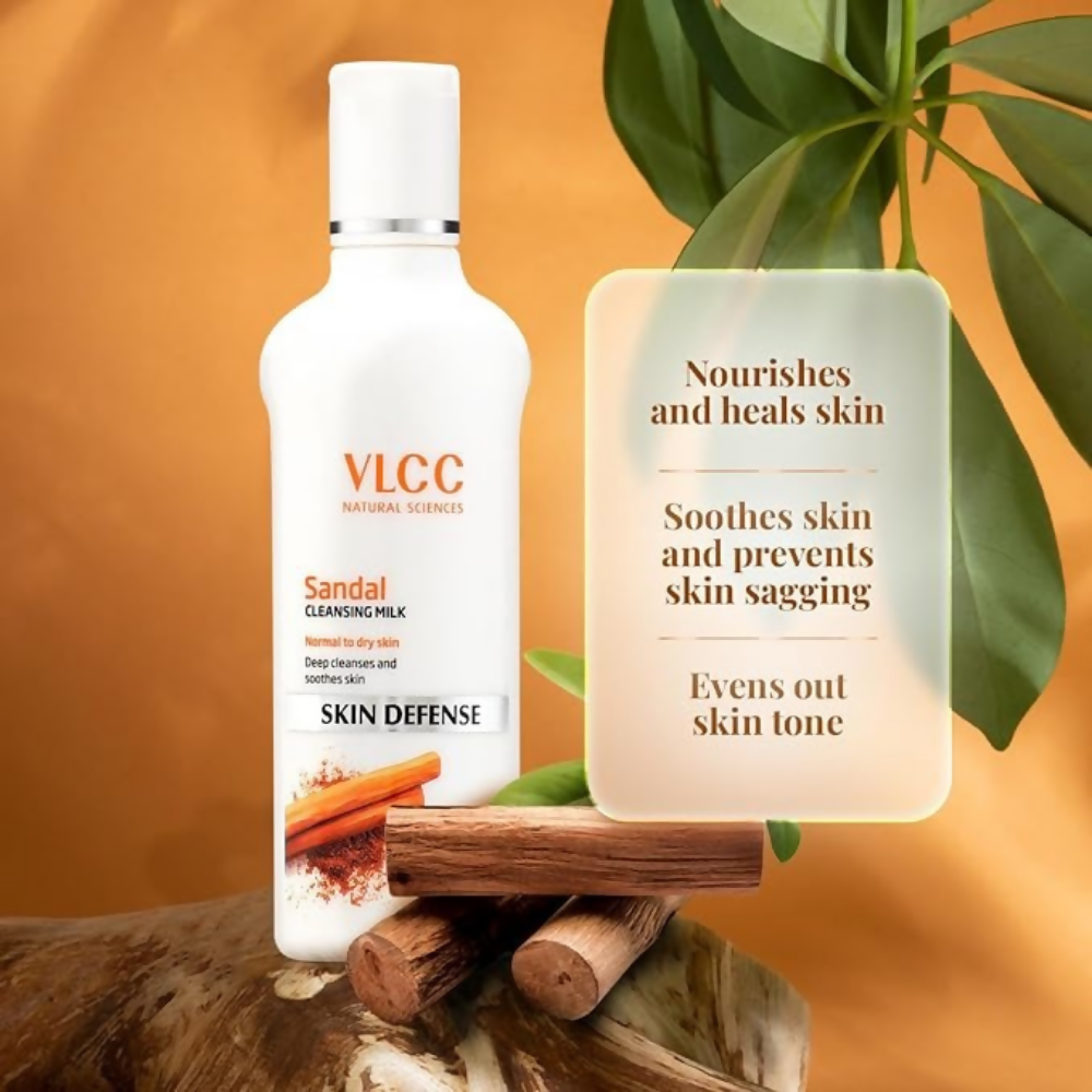 VLCC Sandal Cleansing Milk and rose water toner | Grocsy