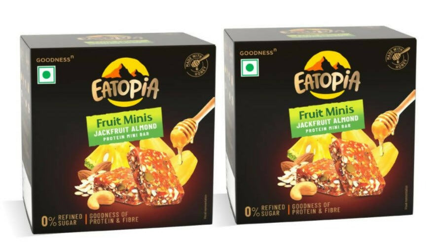 Eatopia Fruit Minis - Jackfruit Almond Protein Mini Bar | Grocsy