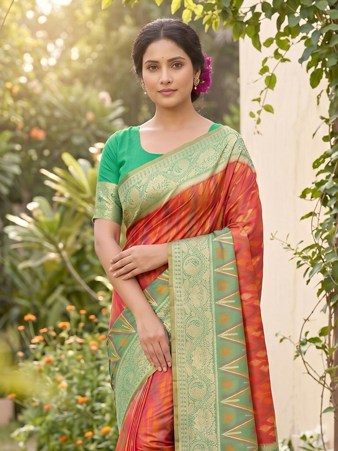Shree Shyam Fashion Mustard Soft Silk Saree | Grocsy