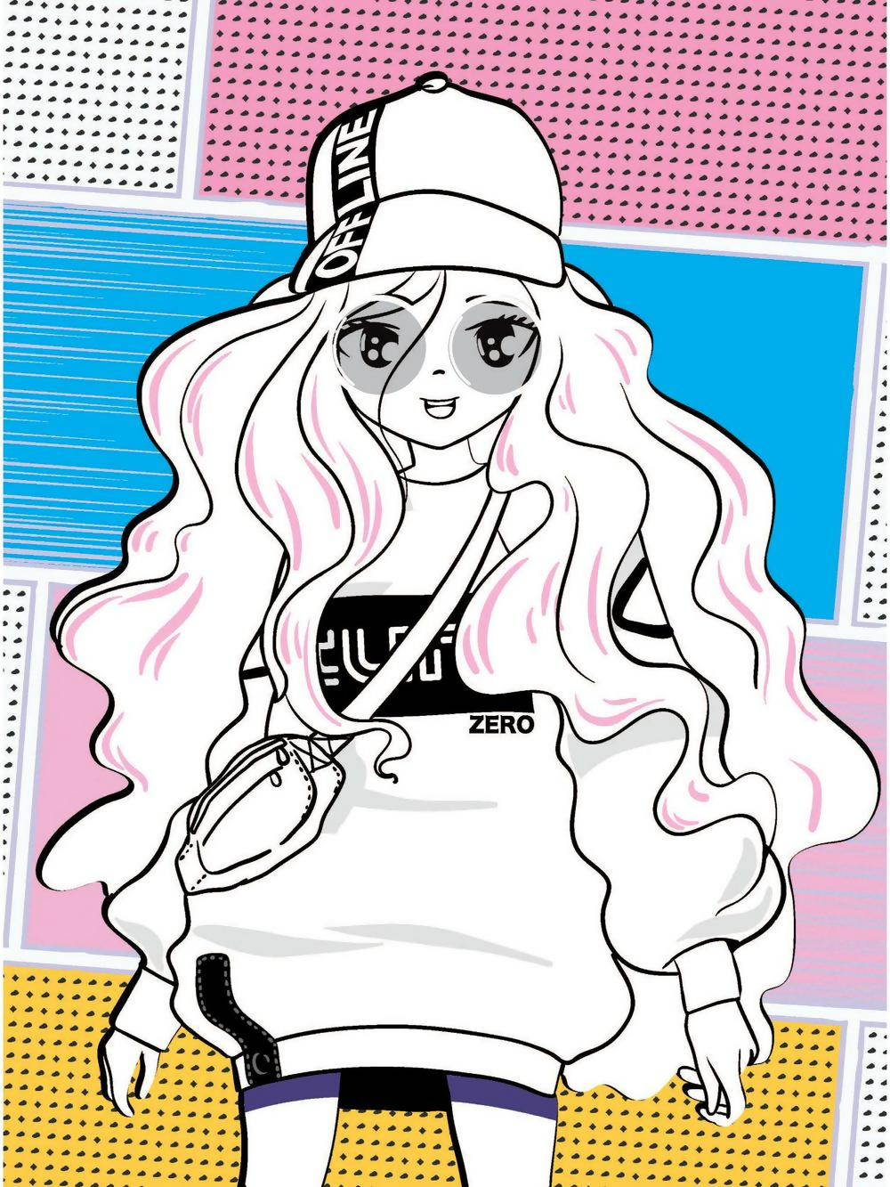 Dreamland Publications Colour Your Own Manga Book 4 With Free Manga Colouring Poster For Kids | Grocsy