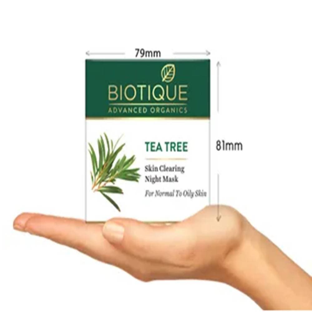 Biotique Advanced Organics Tea Tree Skin Clearing Night Mask | Grocsy