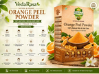 VedaRasa Organic Orange Peel Powder For Face Mask, Skin Care & Natural Glow | Grocsy