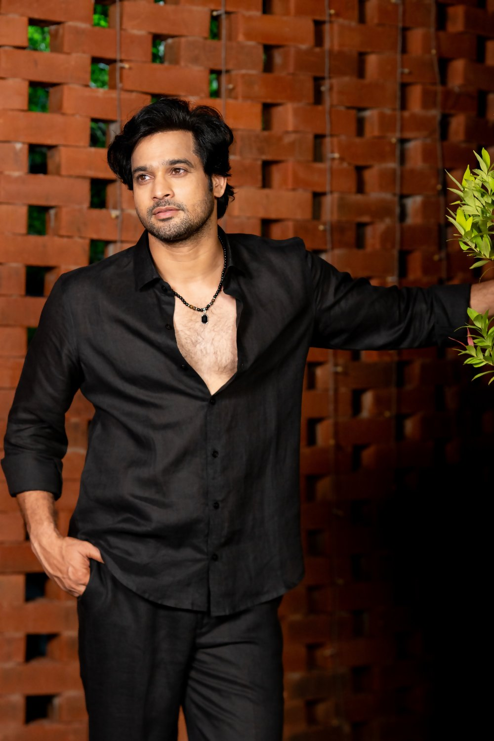 Linen Black Summer Breeze Shirt By Hilo Design | Grocsy