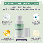 Sanfe Underarm Lightening Roll On with 5% AHA, Glycolic Acid & Salicylic acid for Women | Grocsy
