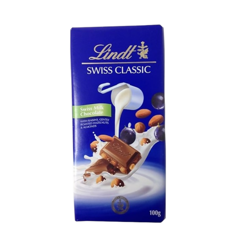 Lindt Swiss Classic - Milk Raisin Nut | Grocsy
