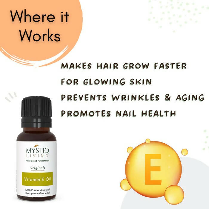 Mystiq Living Originals Vitamin E Oil | Grocsy