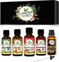 Luxura Sciences Organic Essential Oils for Skin Health - Rosehip Seed Oil, Argan Oil, Tea Tree Oil, Grape Seed Oil, Vitamin E | Grocsy