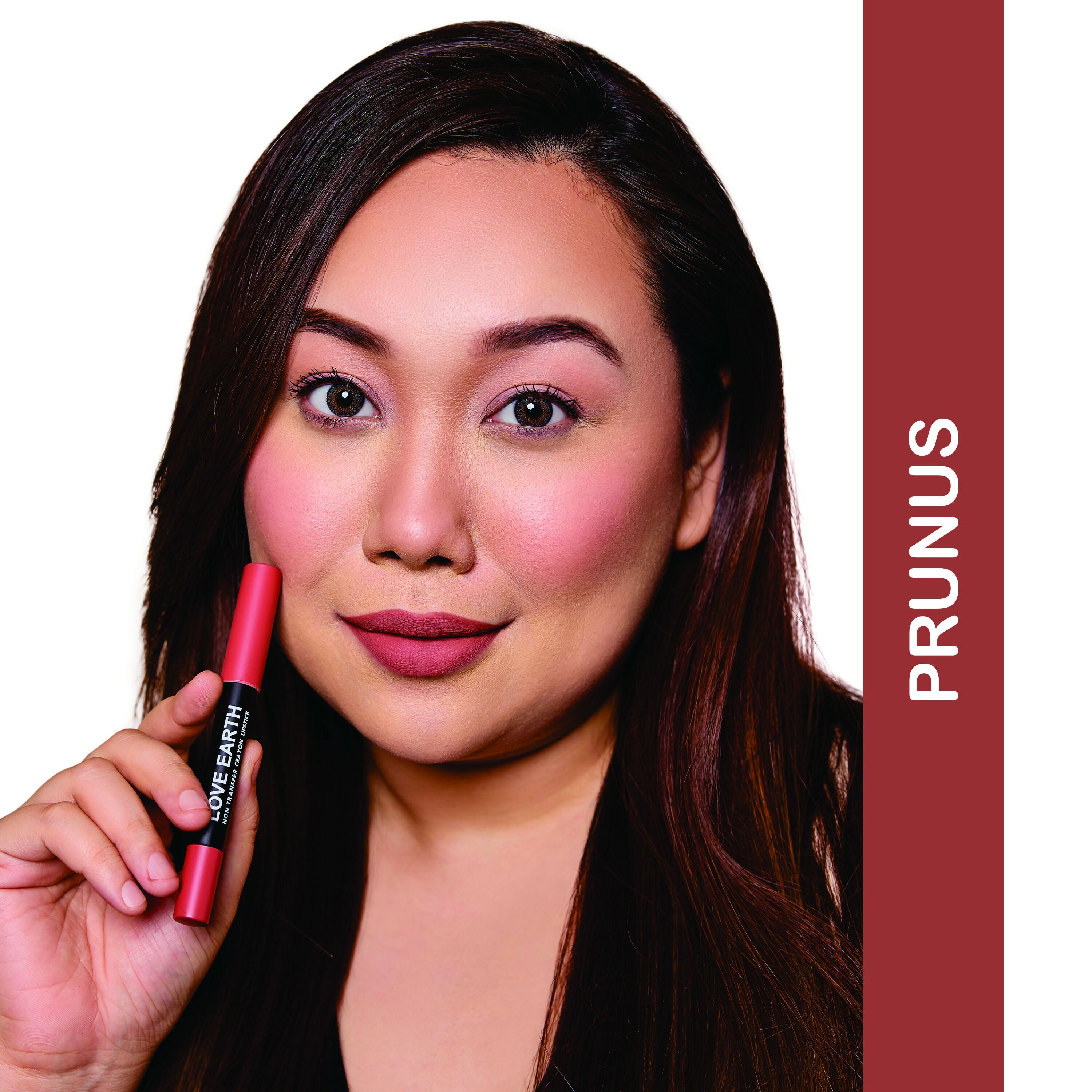 Love Earth Non Transfer Crayon Lipstick-Prunus | Grocsy