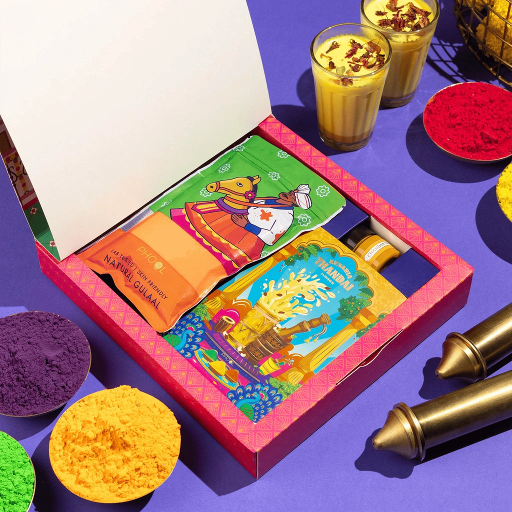 Phool Holi Mohalla Pop-Up Gulaal Box | Grocsy