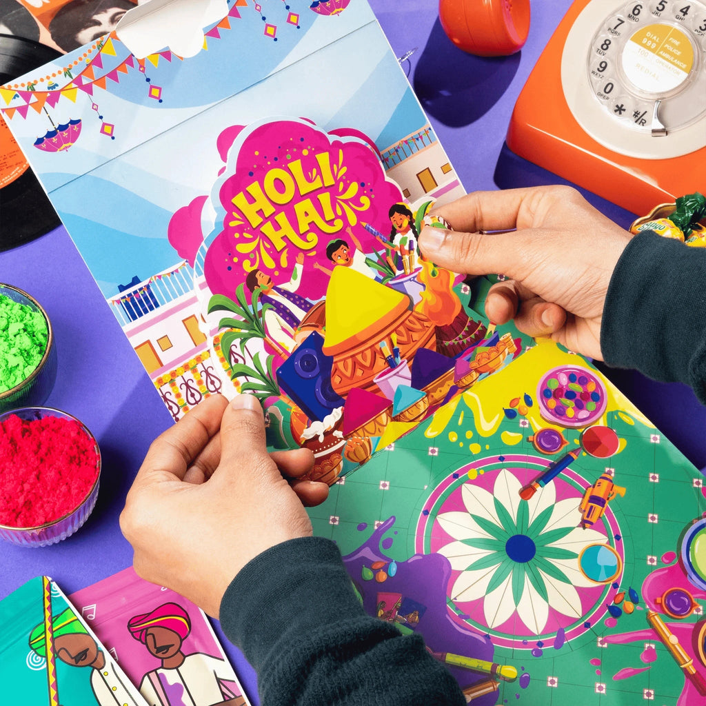 Phool Holi Mohalla Pop-Up Gulaal Box | Grocsy