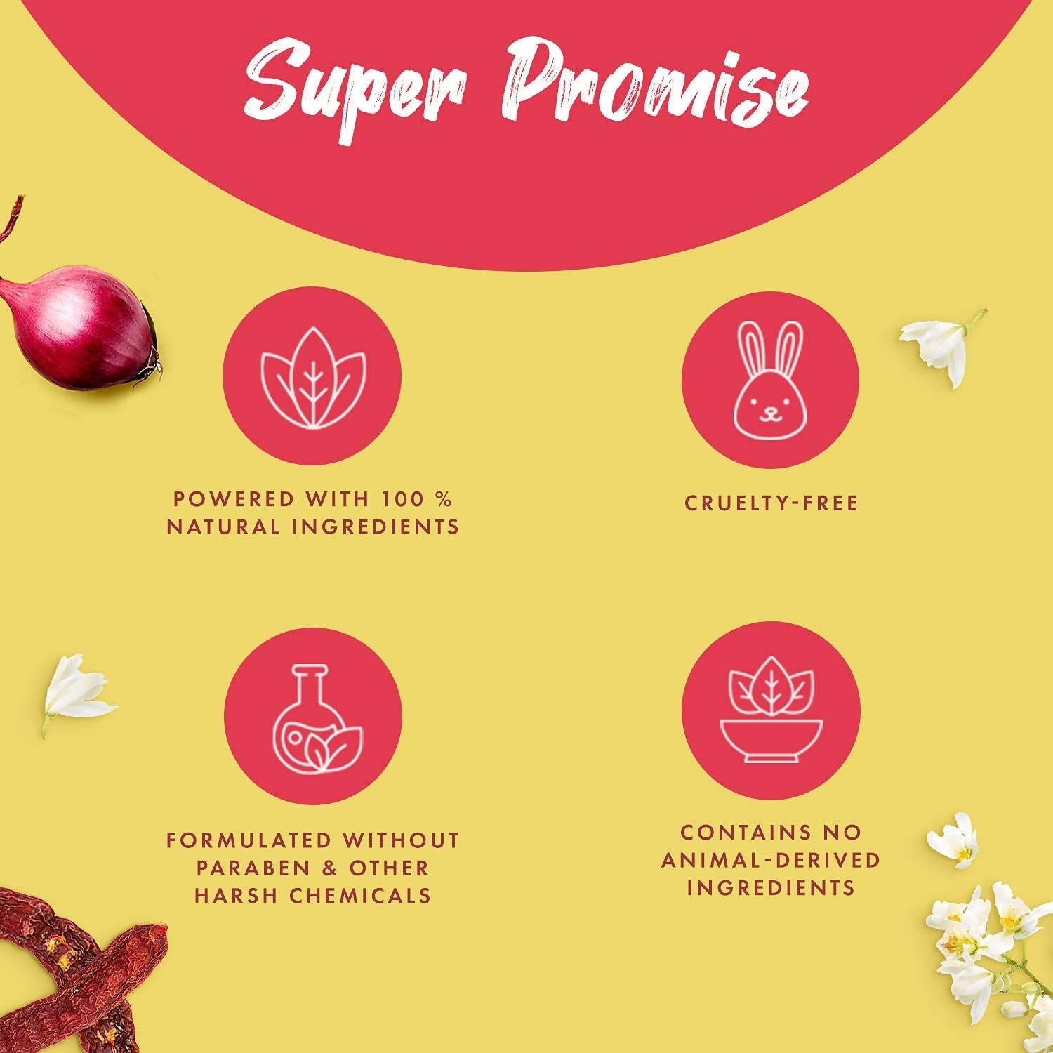 MyGlamm Superfoods Onion & Moringa Shampoo | Grocsy