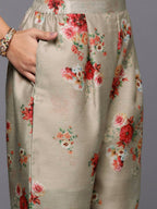 Ahalyaa Women's Traditional wear Kurta Set - Tan | Grocsy