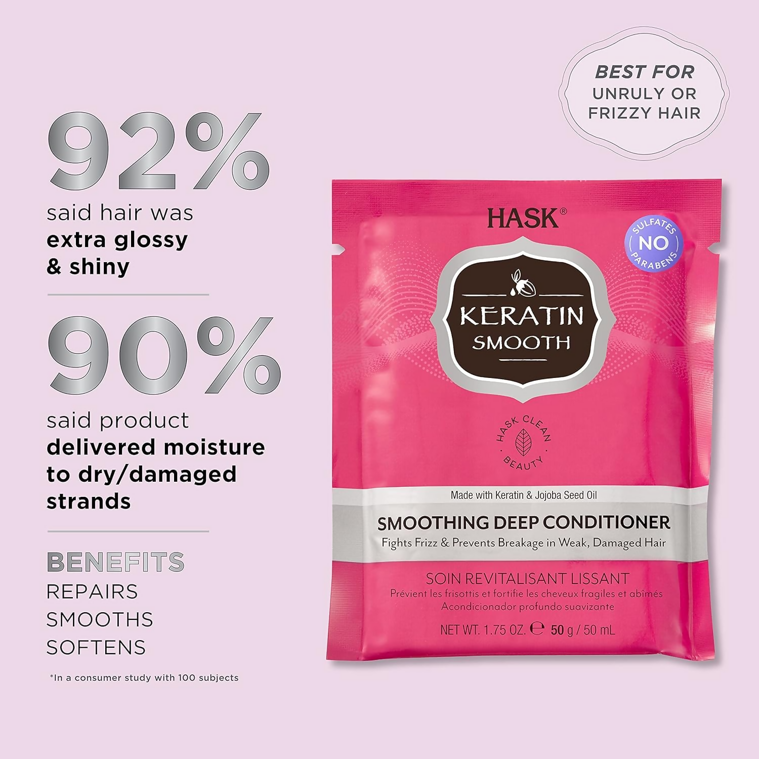 HASK Keratin Smoothing Deep Conditioning | Grocsy