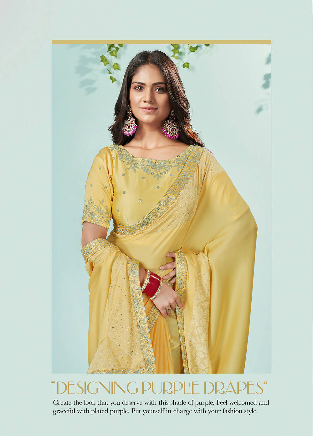 Mustard Silk Georgette Solid Saree With Unstitched Blouse Piece - Norita Ikshita | Grocsy