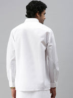 Ramraj Cotton Mens Full Sleeve Formal White Shirt | Grocsy