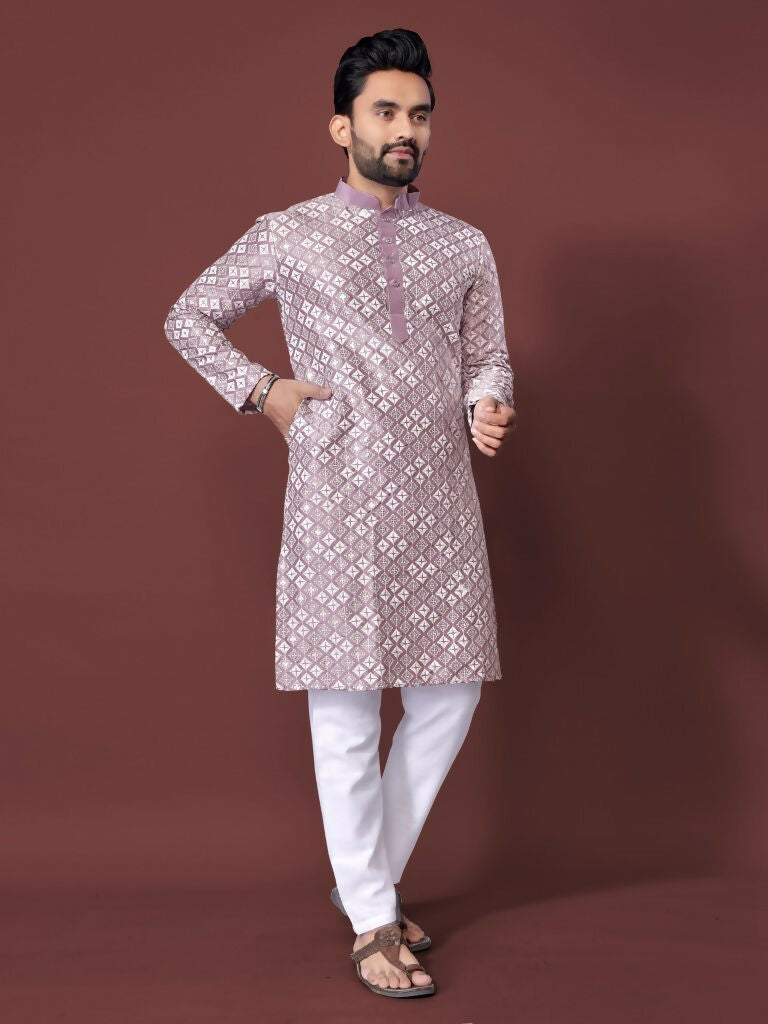 Mens Kurta Pajama Set for Wedding Wear by Infinity Export | Grocsy