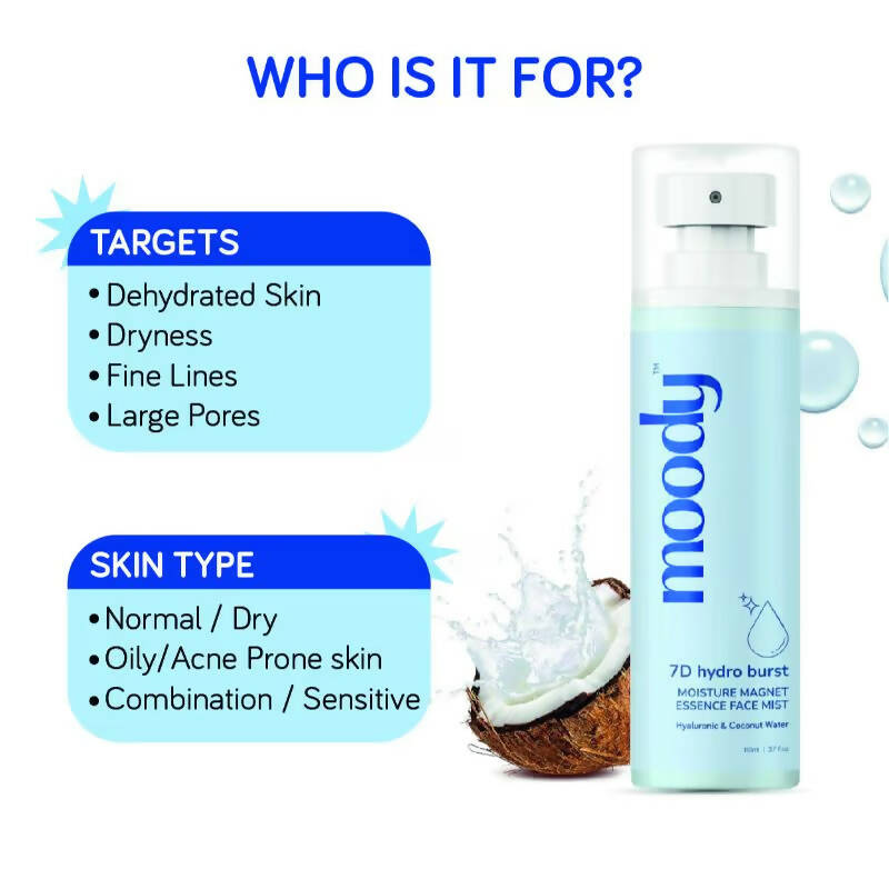 Moody 7D Hydro Burst Moisture Magnet Essence Face Mist | Grocsy