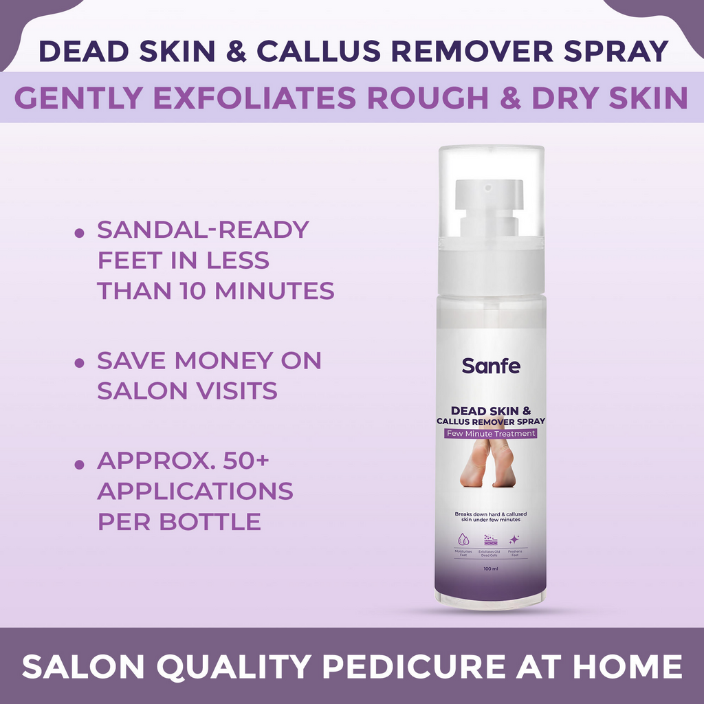 Sanfe Dead Skin & Callus Remover Spray | Grocsy