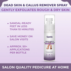 Sanfe Dead Skin & Callus Remover Spray | Grocsy