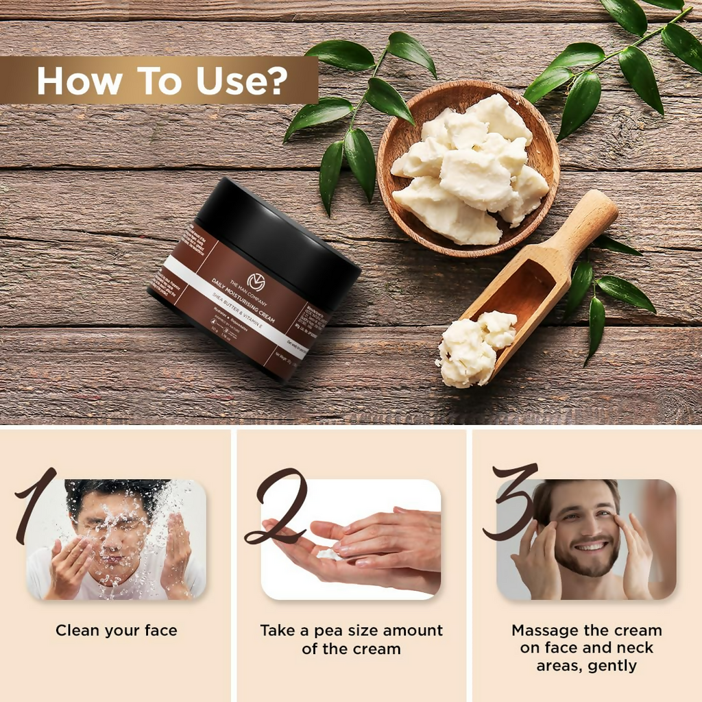 The Man Company Non-Sticky Daily Moisturizing Cream For Dry Skin | Grocsy