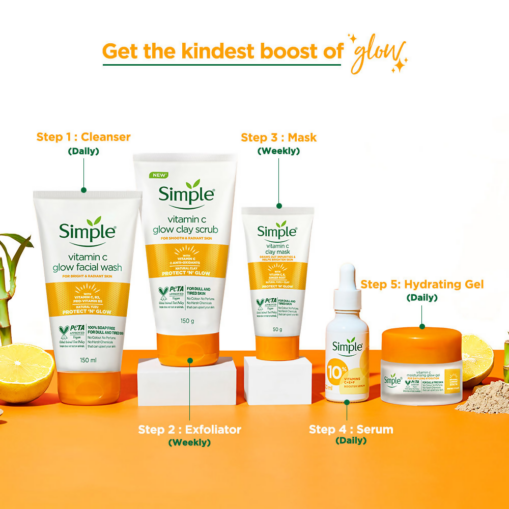 Simple Protect N Glow Vitamin C Brighten Clay Mask | Grocsy
