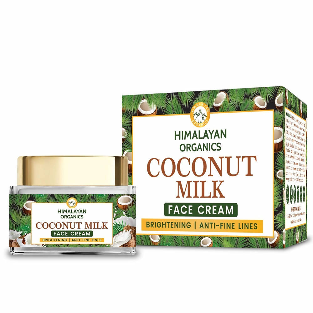 Himalayan Organics Coconut Milk Brightening And Anti-Fine Lines Face Cream | Grocsy