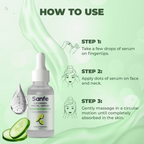 Sanfe Instant Hydration Cucumber Face Serum | Grocsy