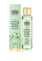 Indya Tea Tree Oil & Lactic Acid Clarifying Face Wash | Grocsy