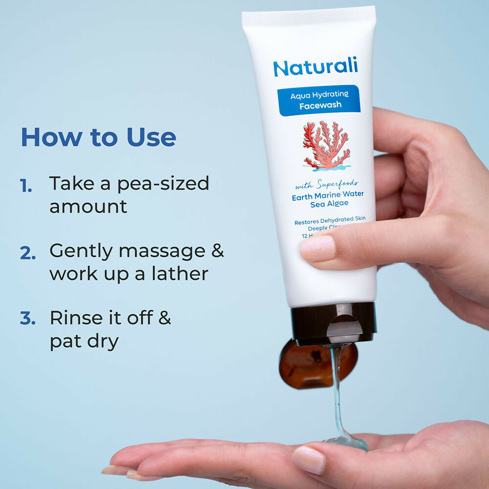 Naturali Aqua Hydrating Face Wash | Grocsy